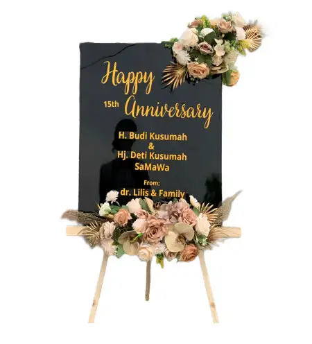 Papan Bunga Akrilik Giri Tunggal